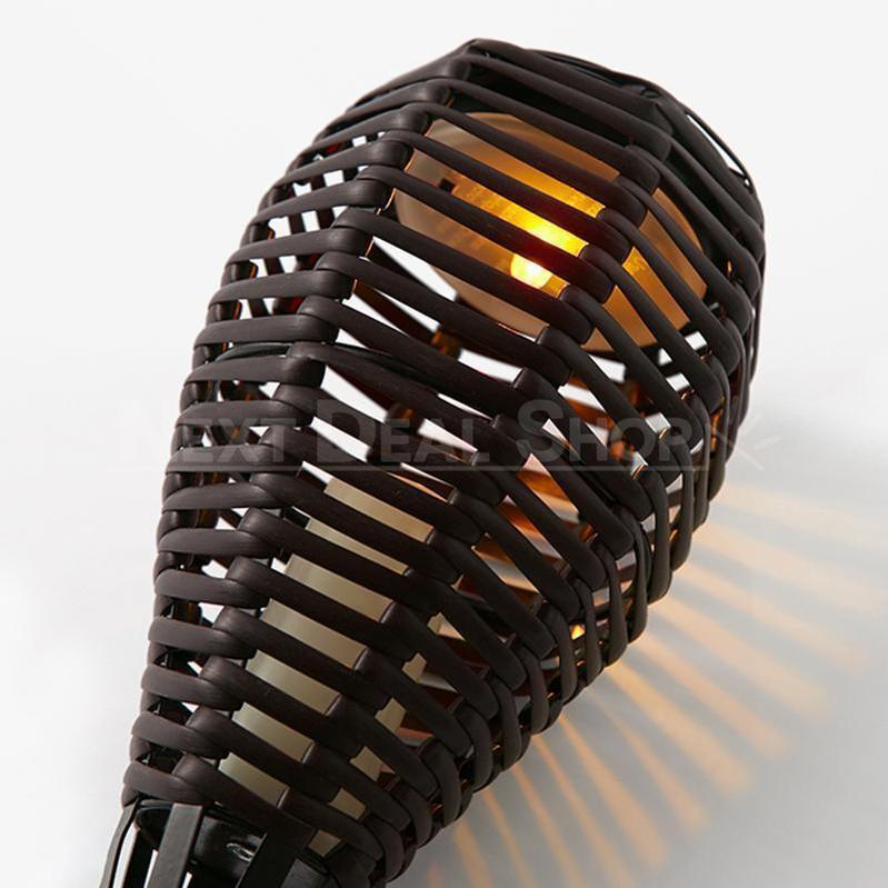 Skorter | 2 Packs Giant 31" Solar-Powered Resort Style Torch Lamp