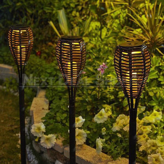 Skorter | 2 Packs Giant 31" Solar-Powered Resort Style Torch Lamp