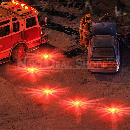 Skorter | 2 Packs LED Road Flares Flashing Warning Lights