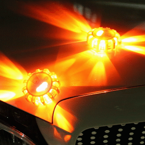 Skorter | 2 Packs LED Road Flares Flashing Warning Lights