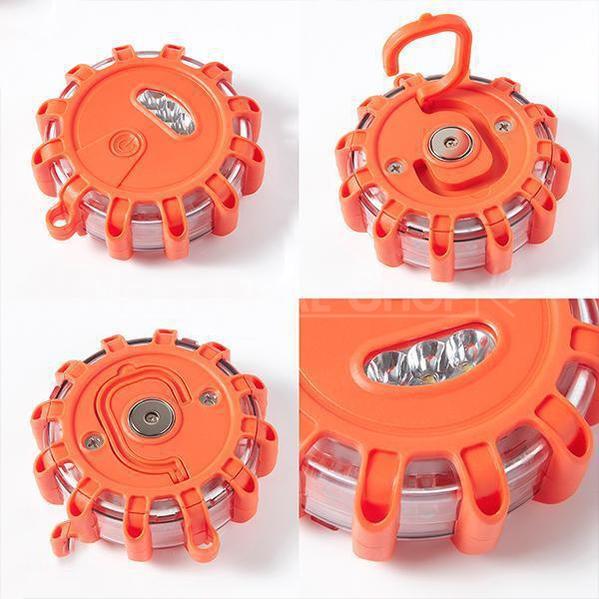 Skorter | 2 Packs LED Road Flares Flashing Warning Lights