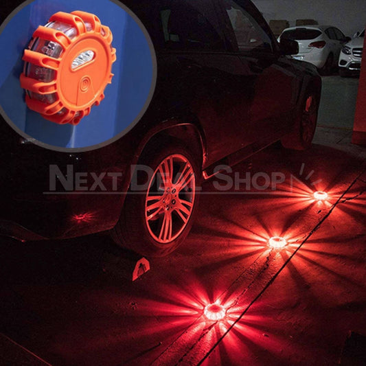 Skorter | 2 Packs LED Road Flares Flashing Warning Lights