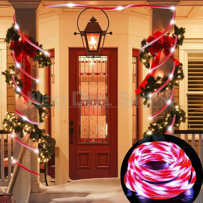 Skorter | 2 Pcs - 5m Festive Caramel Stick Rope Light Chain