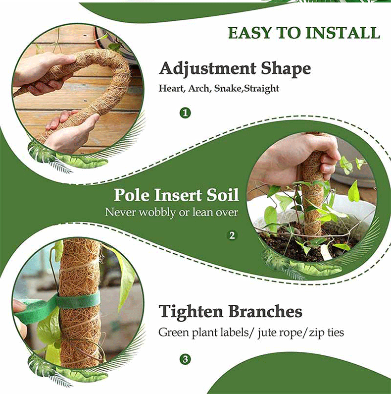 Skorter | 2 Pcs - Flexible Plant Pole for Climbing Plants