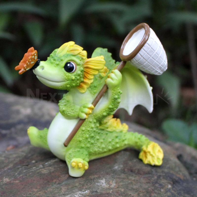 Skorter | 2 Pcs - Green Dragon Garden Decoration