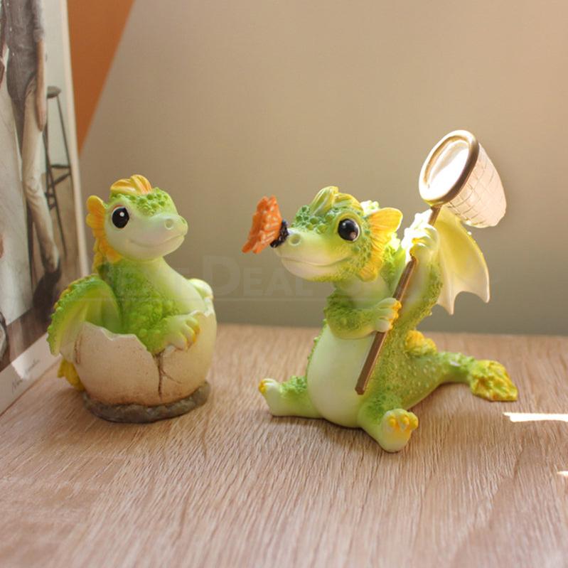 Skorter | 2 Pcs - Green Dragon Garden Decoration