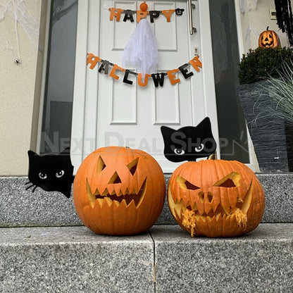 Skorter | 2 Pcs - Metal Cat Silhouette Garden Decor