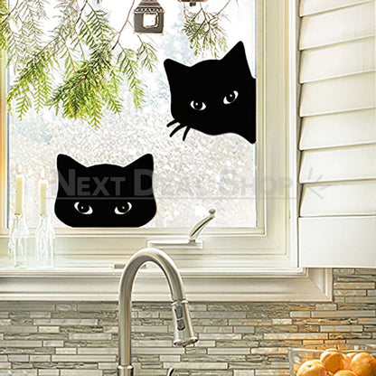 Skorter | 2 Pcs - Metal Cat Silhouette Garden Decor