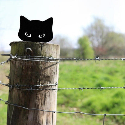 Skorter | 2 Pcs - Metal Cat Silhouette Garden Decor