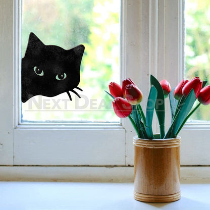 Skorter | 2 Pcs - Metal Cat Silhouette Garden Decor