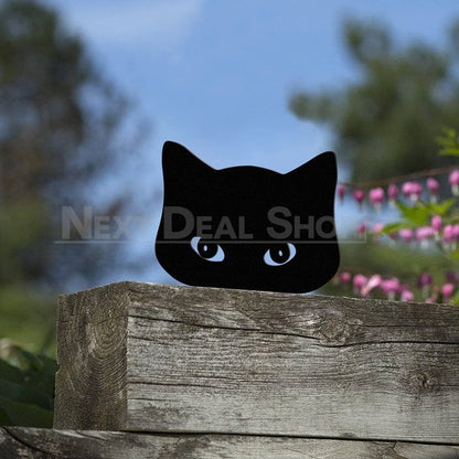 Skorter | 2 Pcs - Metal Cat Silhouette Garden Decor