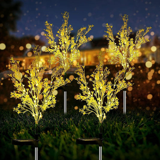 Skorter | 2 Pcs - Solar Powered Rapeseed Flower Stake Light