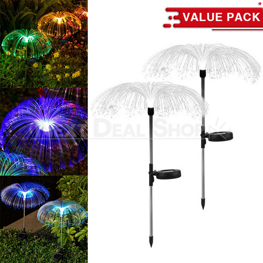 Skorter | 2 Pcs - Solar Powered Color Changing Jellyfish Stake Light