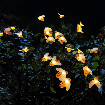 Skorter | 2 Pcs - Solar Powered LED Bee Stake Light