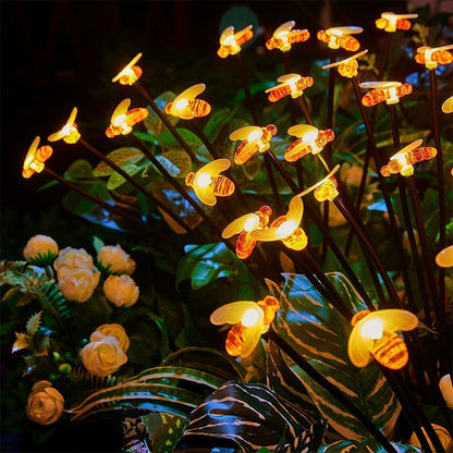 Skorter | 2 Pcs - Solar Powered LED Bee Stake Light
