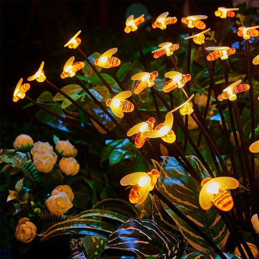 Skorter | 2 Pcs - Solar Powered LED Bee Stake Light
