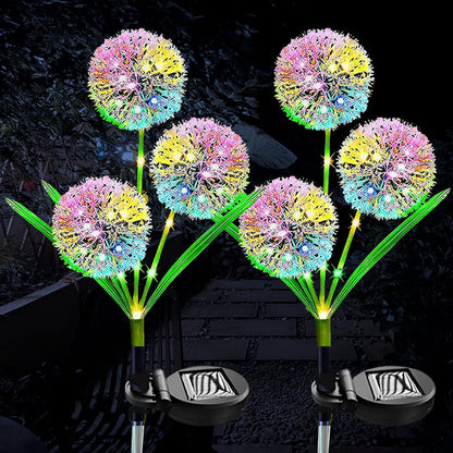 Skorter | 2 Pcs - Solar Powered LED Dandelion Stake Light