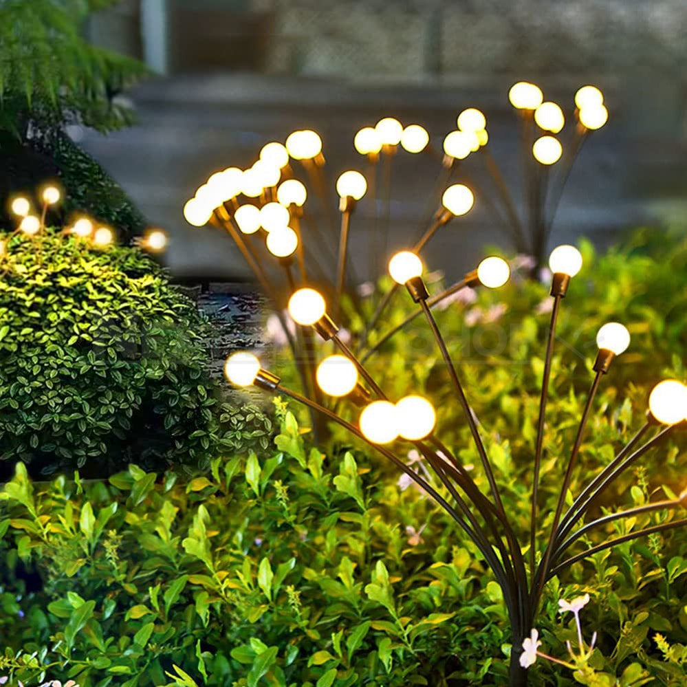 Skorter | 2 pcs - Solar-powered LED glow worm stake light