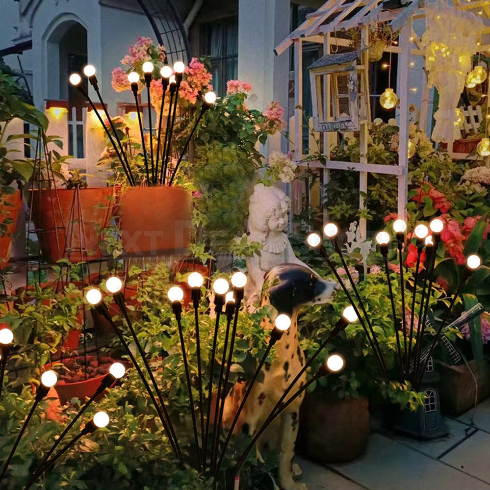 Skorter | 2 pcs - Solar-powered LED glow worm stake light