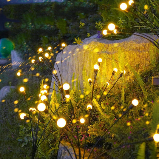Skorter | 2 pcs - Solar-powered LED glow worm stake light
