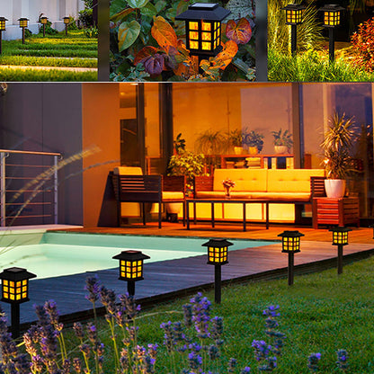 Skorter | 2 Pcs - Solar Powered LED Flickering Flame Light Stake