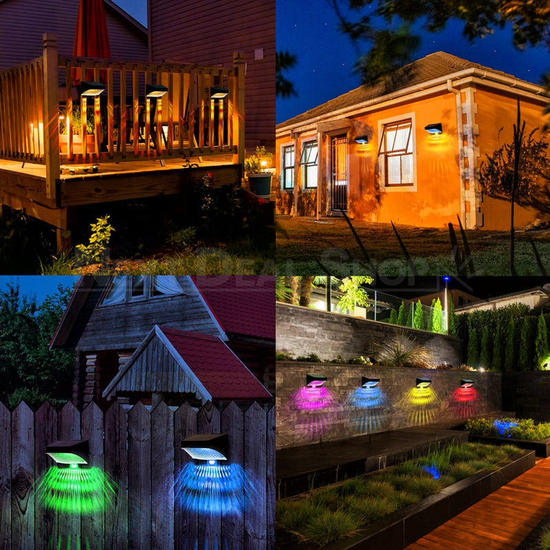Skorter | 2 Pcs - Solar Powered Scalloped LED Hedge Lights