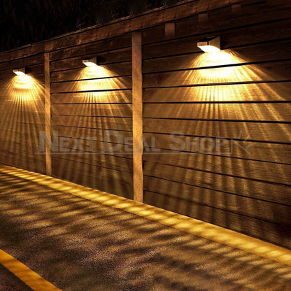 Skorter | 2 Pcs - Solar Powered Scalloped LED Hedge Lights