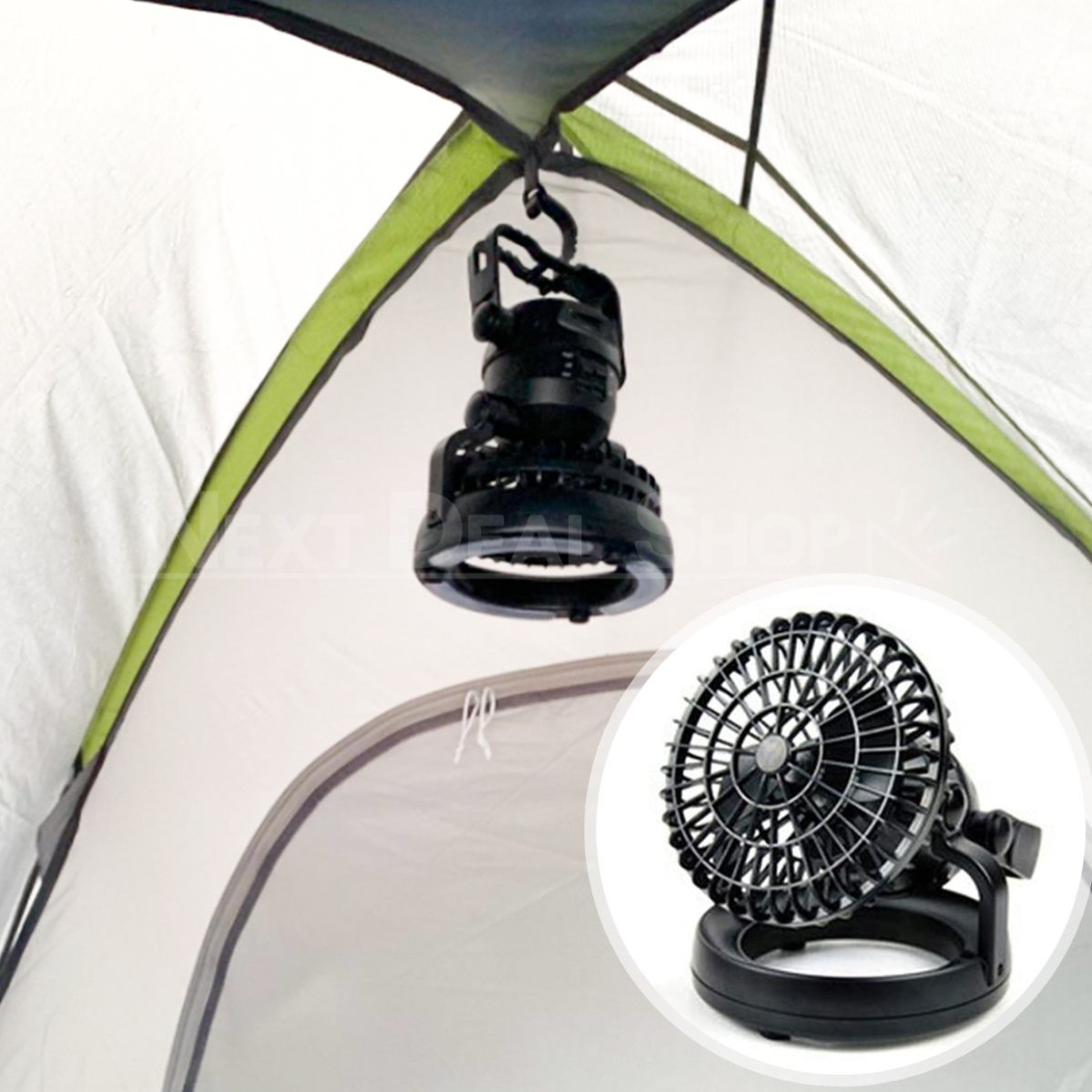 Skorter | 2 in 1 Portable LED Camping Lantern with Ceiling Fan