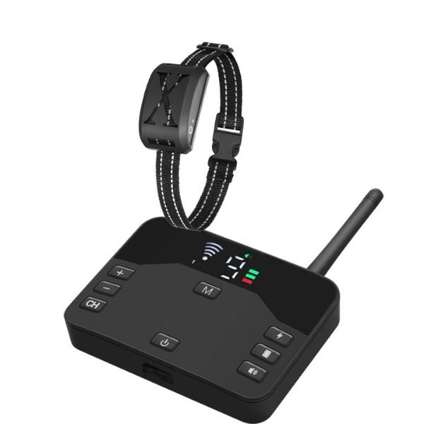 Skorter | 2-in-1 Wireless Pet Training Collars and Dog Fence Sound Check Electric and Vibrating Shock Dog Collar Fence From 65 to 1640 Feet