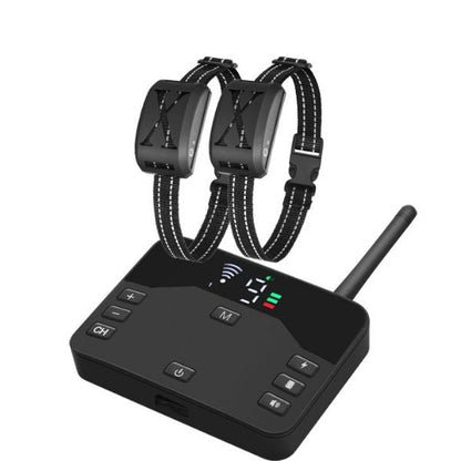 Skorter | 2-in-1 Wireless Pet Training Collars and Dog Fence Sound Check Electric and Vibrating Shock Dog Collar Fence From 65 to 1640 Feet