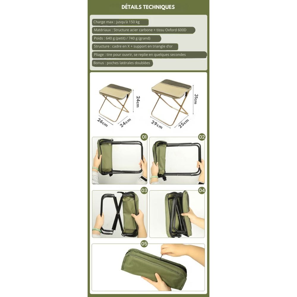 Skorter | 2-in-1 Chair Bag – Ultralight Foldable Backpack with Built-In Seat