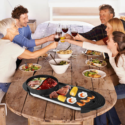 Skorter | 2-in-1 Electric Hot Pot with Grill Cooker 2200W