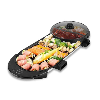 Skorter | 2-in-1 Electric Hot Pot with Grill Cooker 2200W