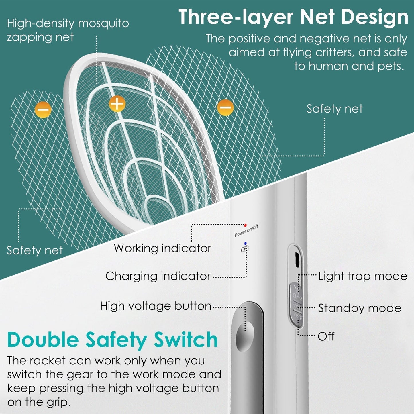 Skorter | 2-in-1 Electric Rechargeable Insect Killer