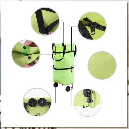 Skorter | 2-in-1 Foldable Shopping Bag with Wheels