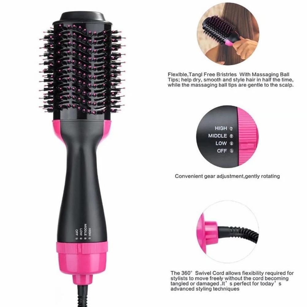 Skorter | 2-in-1 Hair Dryer Volumizer Hot Hair Brush Curl Comb