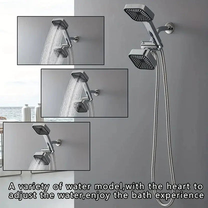 Skorter | 2-in-1 Handheld & Rainfall Shower Head Set with Long Hose and T-valve