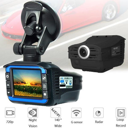 Skorter | 2-in-1 HD Car Hidden DVR Camera Recorder Radar Laser Speed Detector Dash Cam