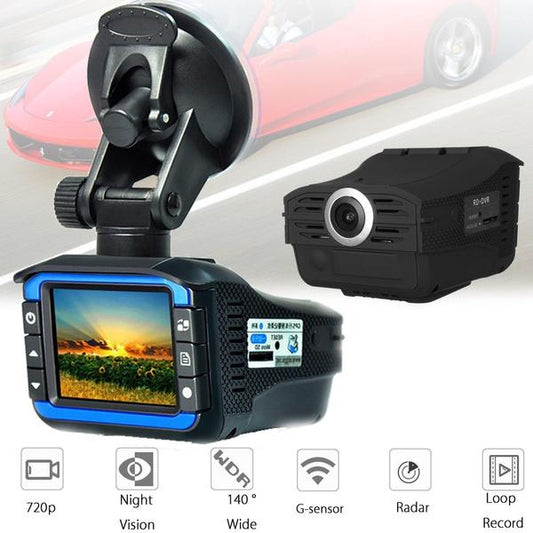 Skorter | 2-in-1 HD Car Hidden DVR Camera Recorder Radar Laser Speed Detector Dash Cam