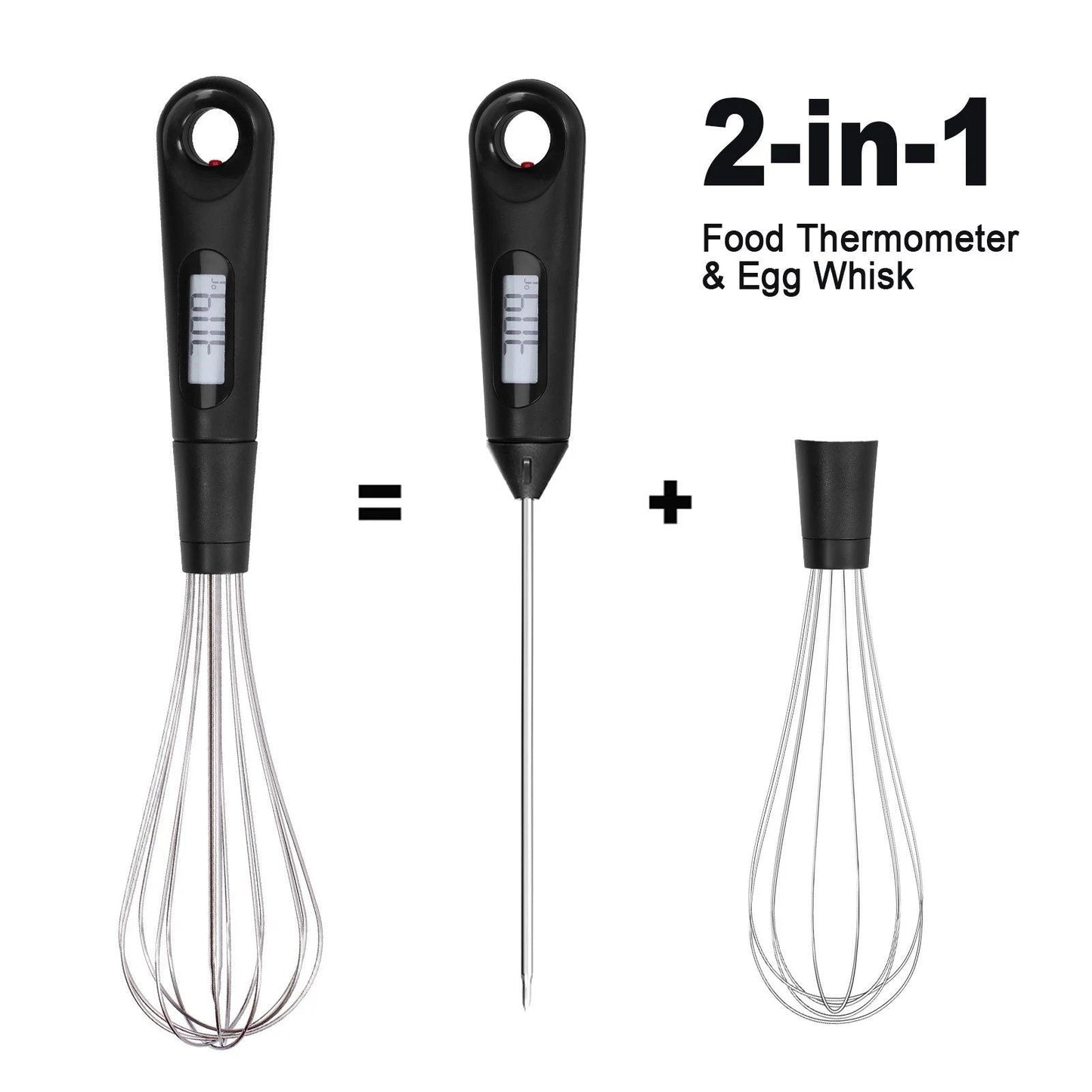 Skorter | 2-in-1 Instant-Read Food Thermometer and Egg Beater