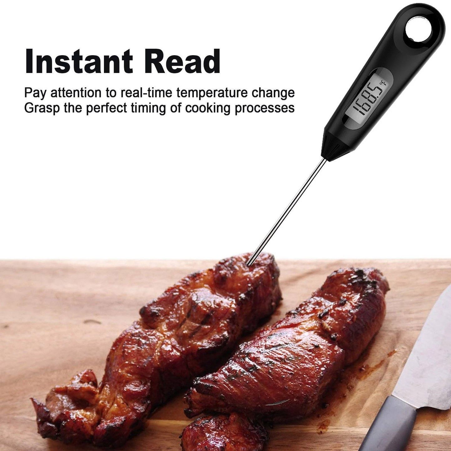 Skorter | 2-in-1 Instant-Read Food Thermometer and Egg Beater