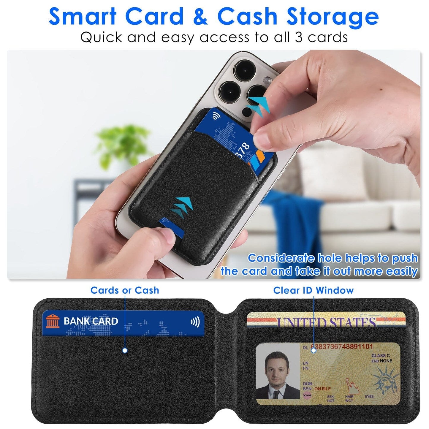 Skorter | 2-in-1 Magnetic Cardholder Phone Stand