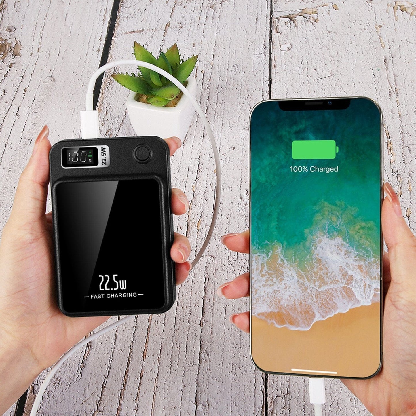 Skorter | 2-in-1 Magnetic Wireless Power Bank 10000mAh PD20W Fast Charger Mag Safe