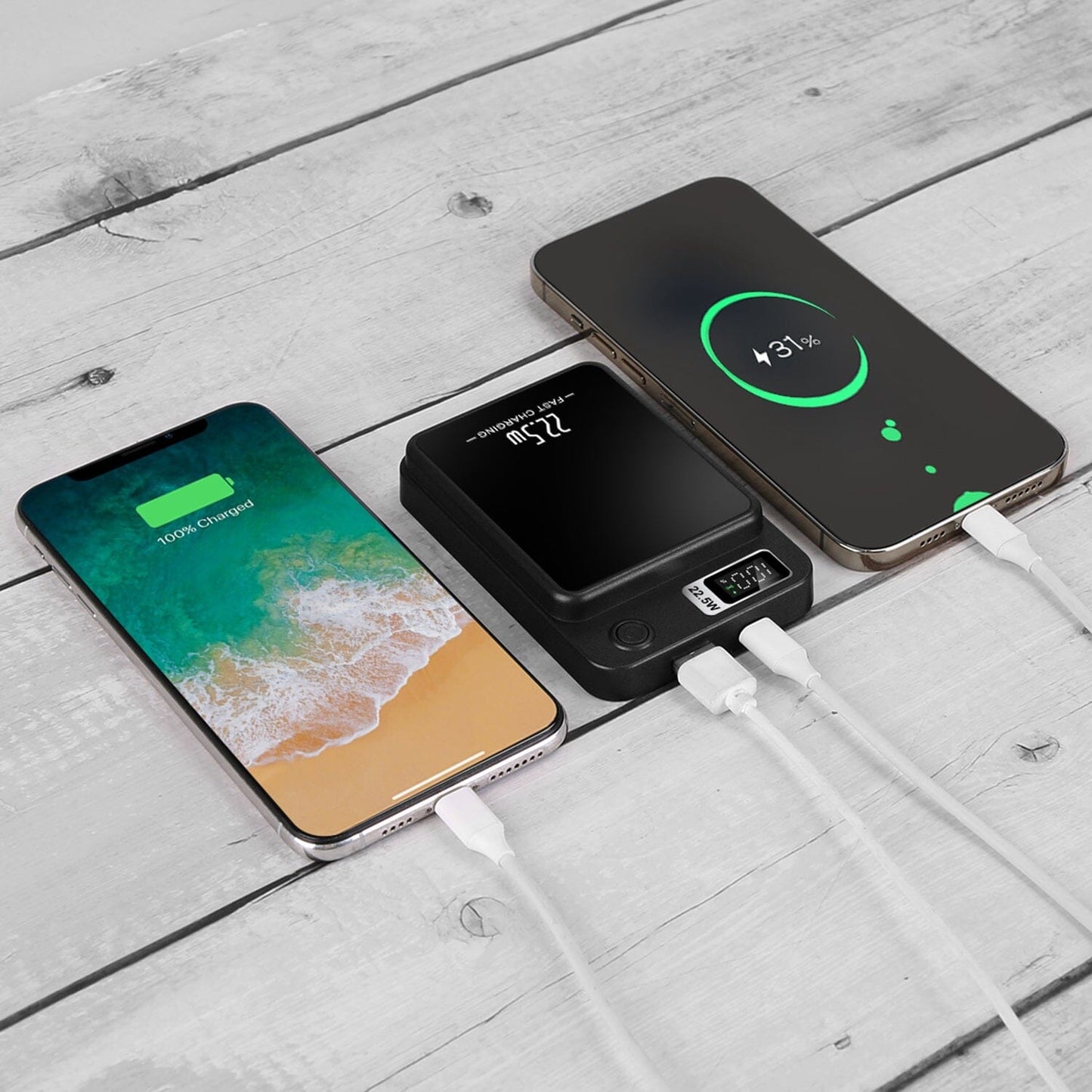 Skorter | 2-in-1 Magnetic Wireless Power Bank 10000mAh PD20W Fast Charger Mag Safe