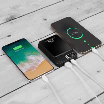 Skorter | 2-in-1 Magnetic Wireless Power Bank 10000mAh PD20W Fast Charger Mag Safe