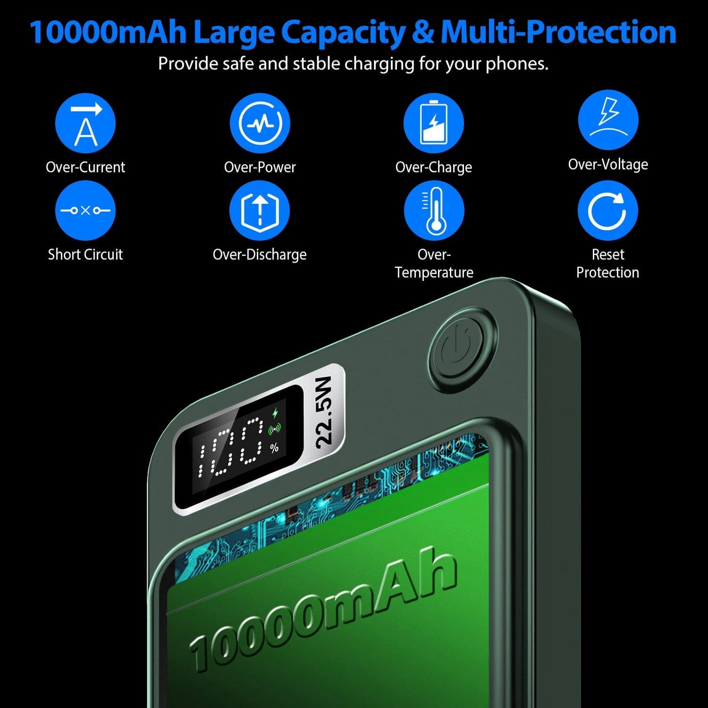 Skorter | 2-in-1 Magnetic Wireless Power Bank 10000mAh PD20W Fast Charger Mag Safe
