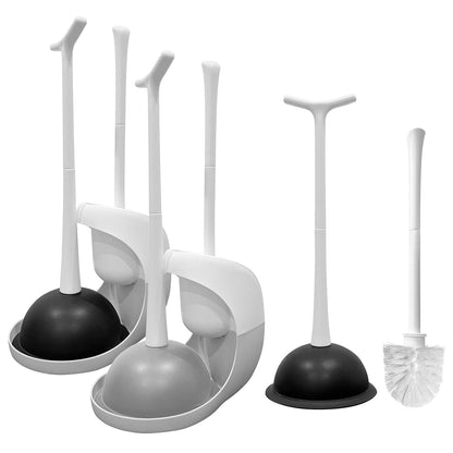 Skorter | 2-in-1 Toilet Brush and Holder Set with Ventilated Holder