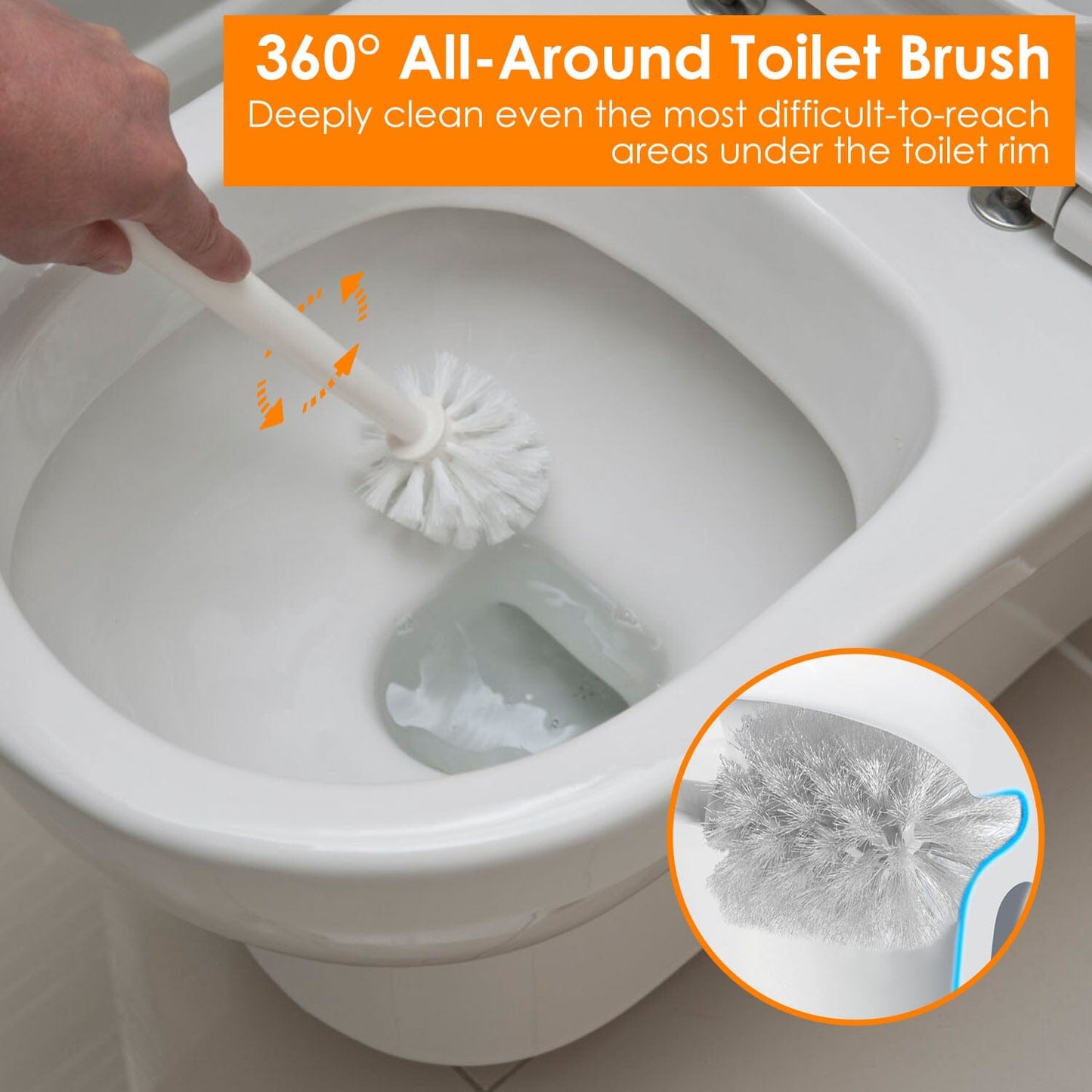 Skorter | 2-in-1 Toilet Plunger and Brush Combination Set with Ventilated Holder