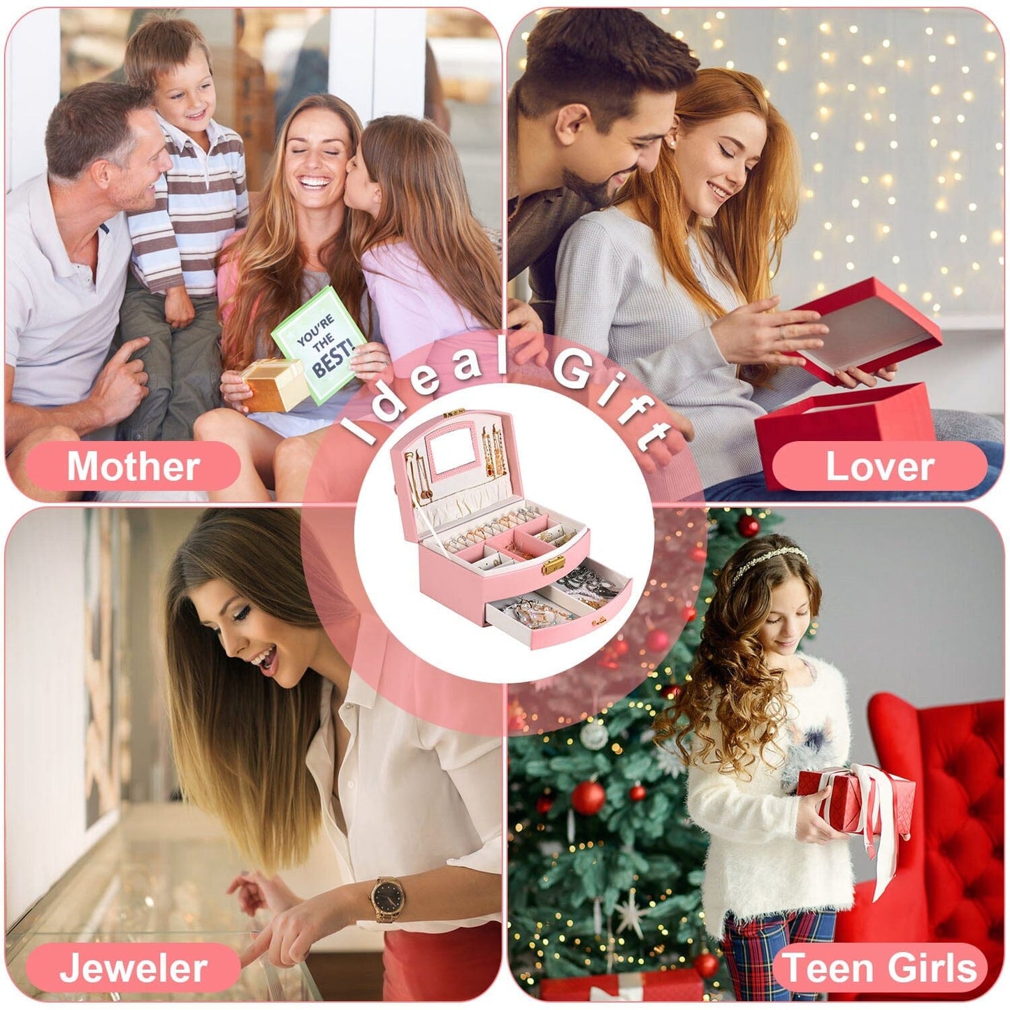 Skorter | 2-layer lockable leather jewelry box