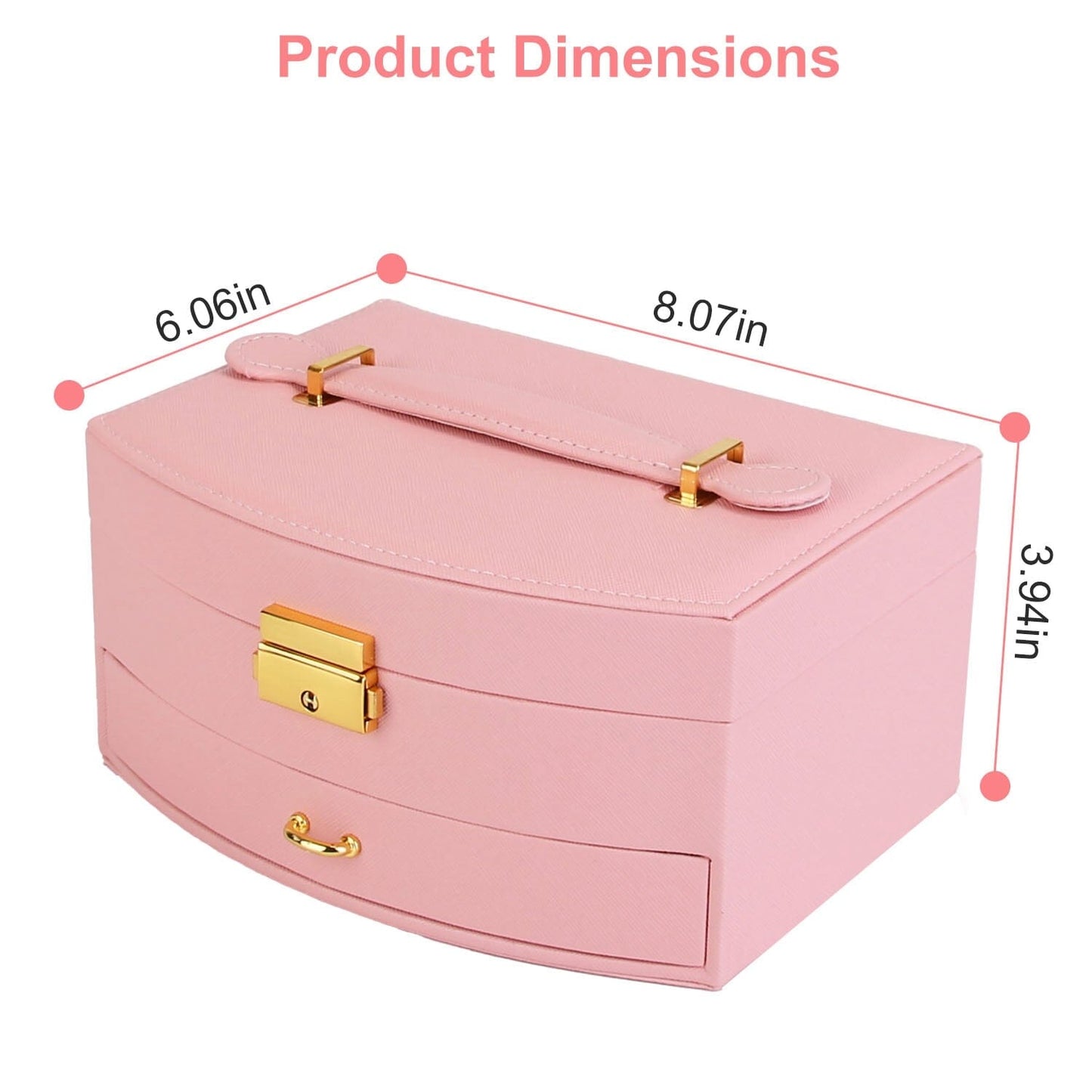 Skorter | 2-layer lockable leather jewelry box